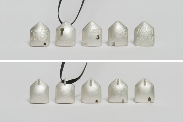 Small pillow house pendants