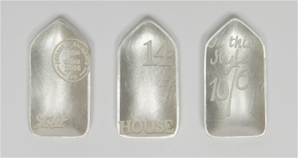 Tall house brooches